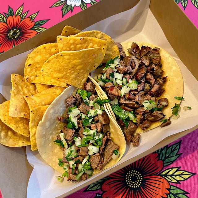 Traditional Soft Street Tacos.