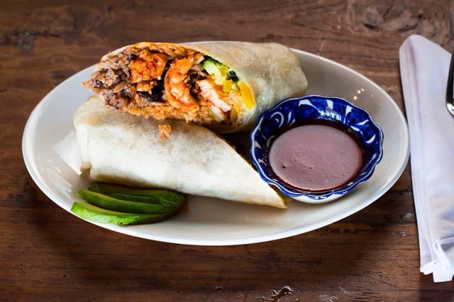 Favela's Exclusive Fajita Burrito.