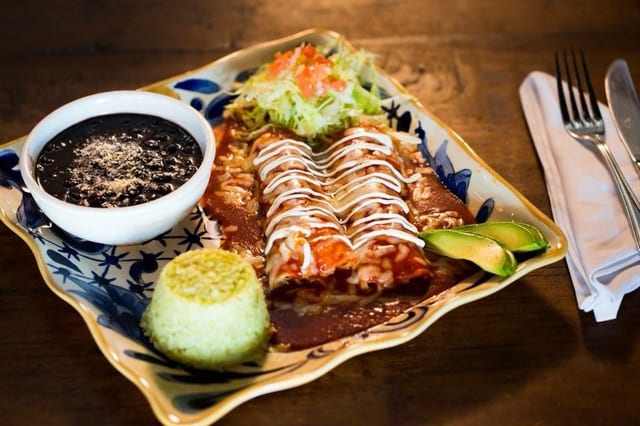 Shrimp Enchiladas.