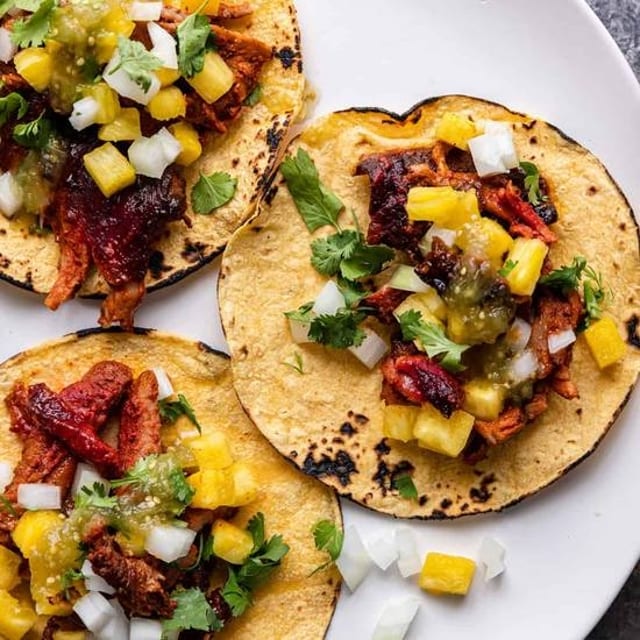 Carne Al Pastor Taco.