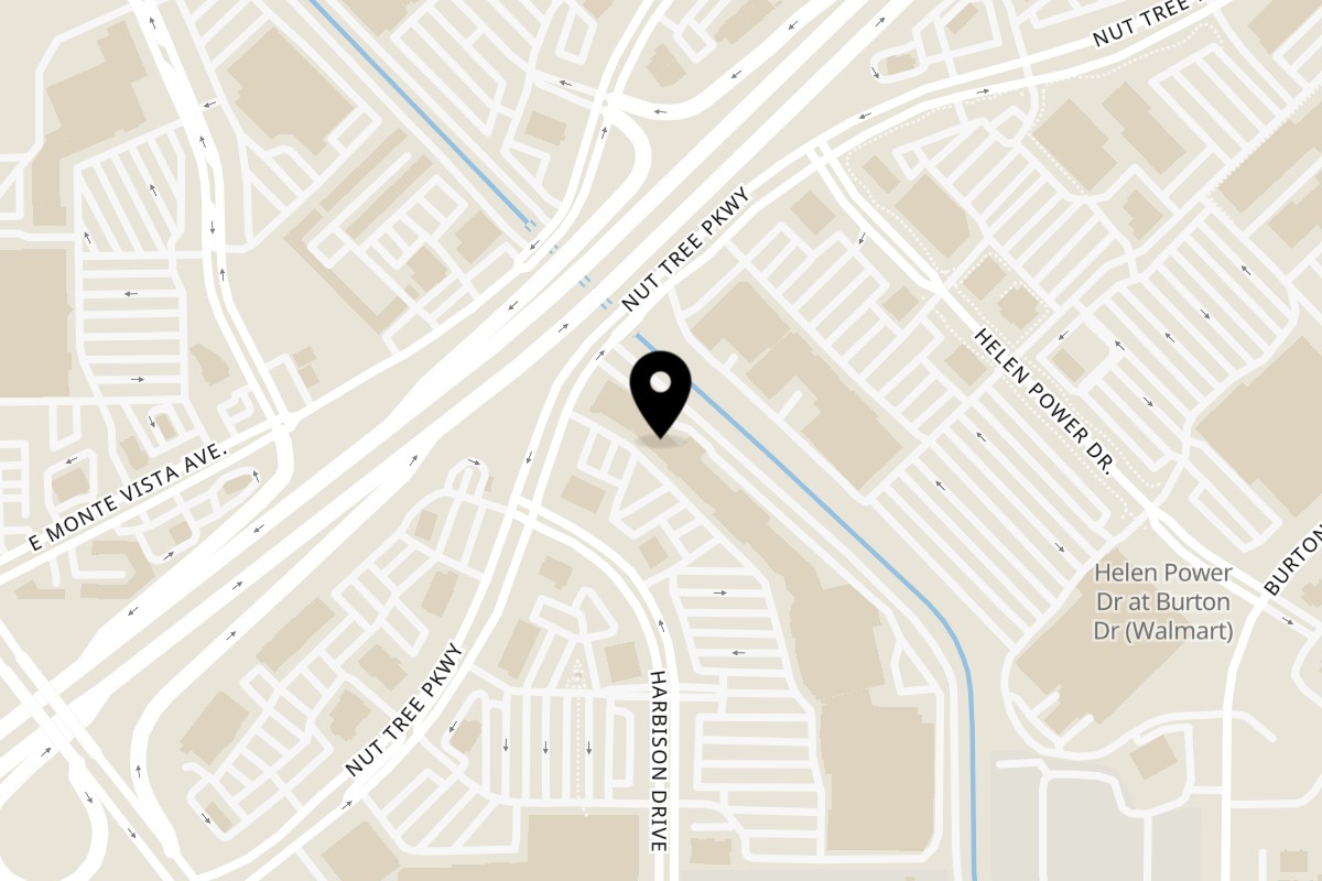 Map showing the location of Favela's Mexican Grill Favela's Mexican on 2040 Harbison Dr in Vacaville